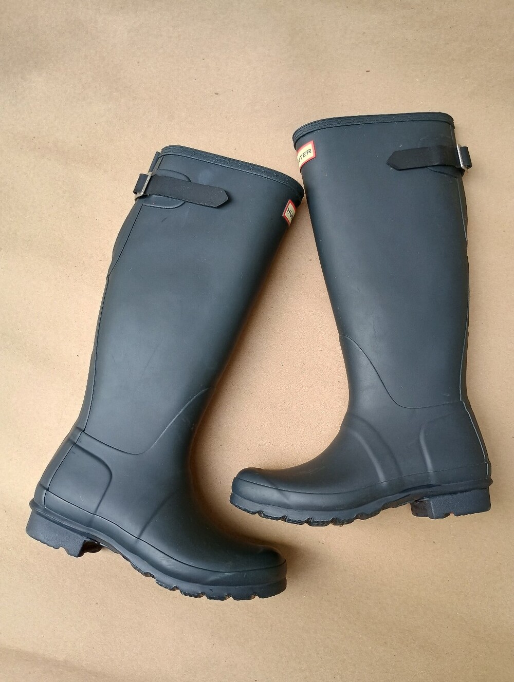 Hunter Original Tall Women's Rain Boots, Matte Black, US Sz 5 EU 36